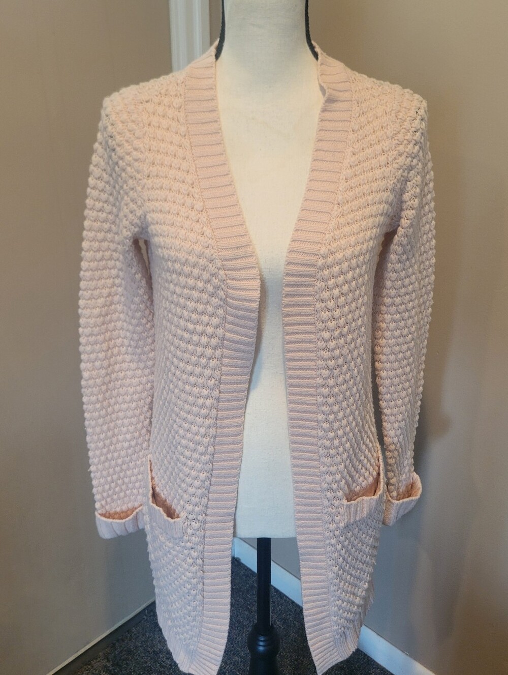 Vero Moda Blush Open Cardigan - Women's Lightweight Knit
